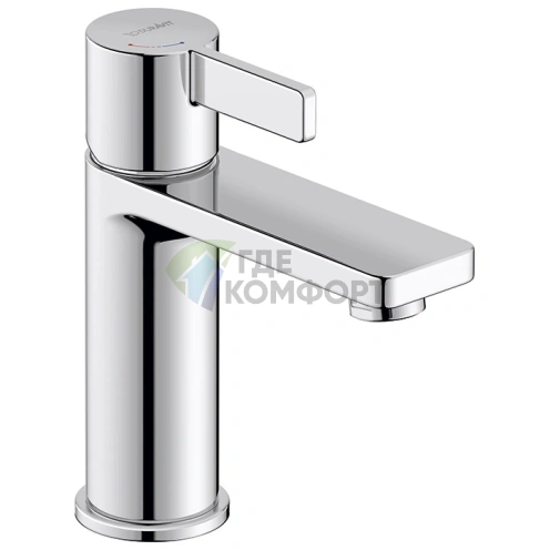 Смеситель для раковины Duravit D-Neo с технологией EcoStart, хром (DE1021002010) - фото 1