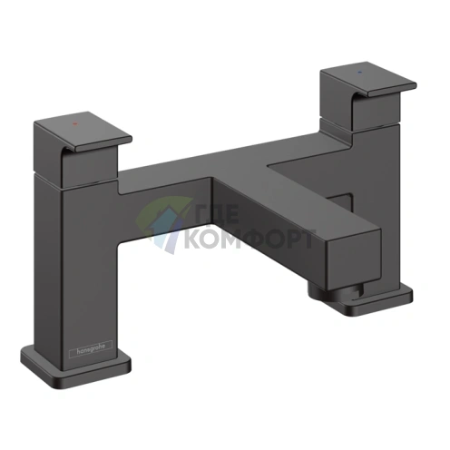 Смеситель для ванны Hansgrohe Vernis Shape накладной матовый черный (71452670) - фото 1