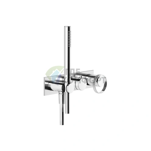 Gessi Anello Встраиваемый Однорычажный Смеситель с Душем и Переключателем на 2 Выхода, Хром (63343#031) - фото 1