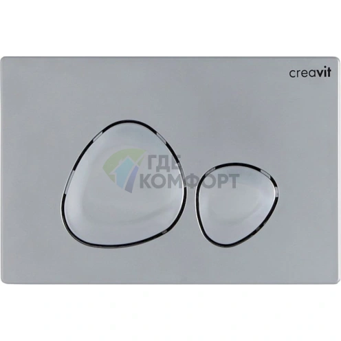 Кнопка смыва Creavit Spa GP7003.00 матовый хром - фото 1