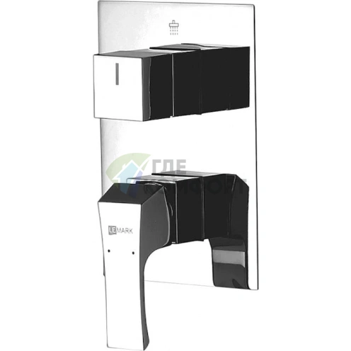 Смеситель для ванны с душем Lemark Unit LM4528C со встроенным механизмом - фото 1