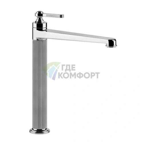 Смеситель GESSI VENTI20 для раковины: высокий однорычажный с донным клапаном, хром (65003#031) - фото 1