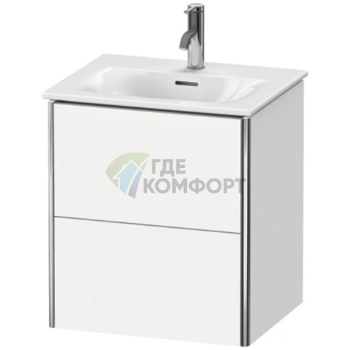 Подвесная тумба Duravit XSquare 234453 с двумя ящиками, 560x510x418 мм, цвет White High Gloss (XS432102222) - фото 1
