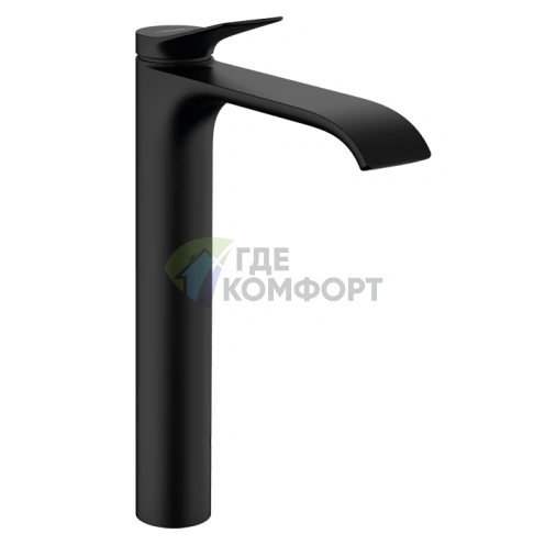 Смеситель для раковины HANSGROHE VIVENIS с изливом 220 мм, черный матовый (75042670) - фото 1