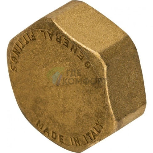 Заглушка STOUT ВР 1 внутренняя резьба латунная - фото 4