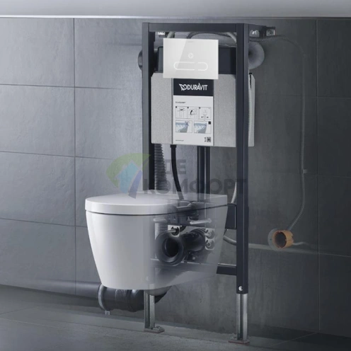 Унитаз подвесной Duravit ME by Starck Rimless с HygieneGlaze, белый, совместим с SensoWash (2510092000) - фото 1