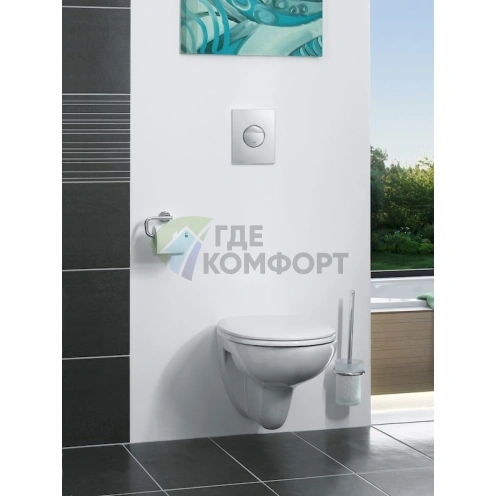 Кнопка смыва для унитаза Grohe Nova Cosmopolitan 38765P00 матовый хром, скрытого монтажа - фото 6