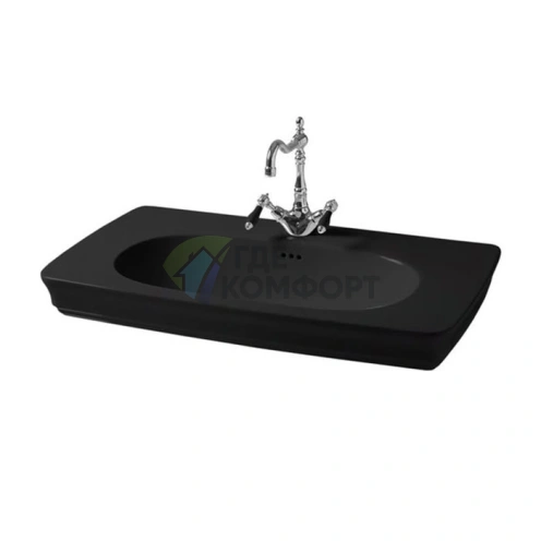 Раковина подвесная Artceram Civitas 90x49.5 см, черный глянец (CIL002 03 00 nero *1) - фото 1