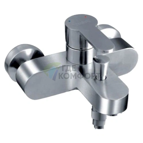Смеситель Zorg Inox Tesoro-W для ванны с душем хром с комплектом подключения - фото 1