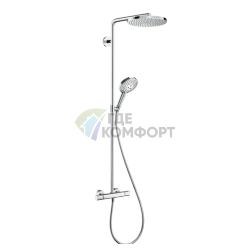 Душевая система Croma Select S с термостатом и функцией PowderRain (27633000) - фото 1