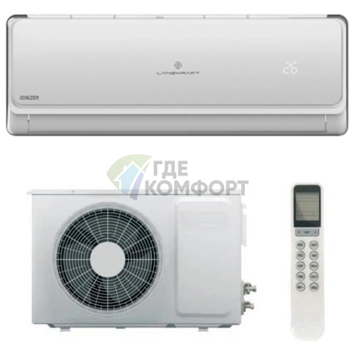 Сплит-система Lanzkraft Innovation ionizer on/off LSWH-25FL1N/LSAH-25FL1N - фото 1