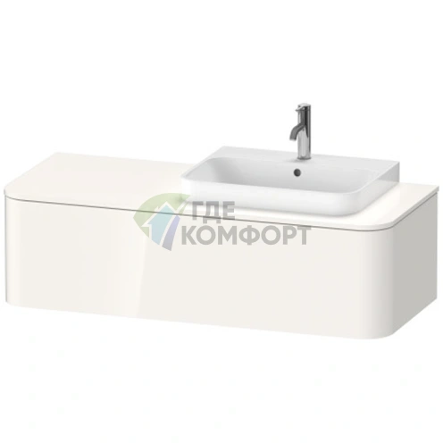 Тумба подвесная Duravit Happy D.2 Plus DX, белая глянцевая, 1 ящик (HP4942R2222) - фото 1
