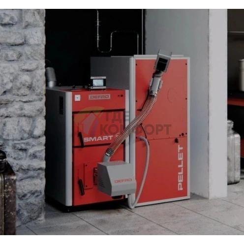 Напольный твердотопливный котел Defro Smart Ekopell 24 - фото 3