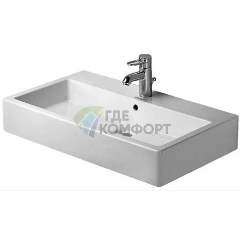 Раковина Duravit Vero 800x470 мм белая встраиваемая (454800000) - фото 2