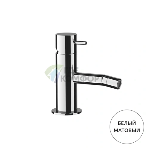 Смеситель для биде Kerasan Nolita: настенный, белый матовый (922930 Bianco matt) - фото 1