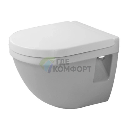 Подвесной унитаз Duravit Starck 3: компактное решение для современного санузла (2202090000) - фото 2