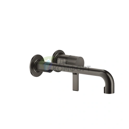 Встраиваемый смеситель GESSI INCISO для раковины с изливом 264-234 мм, цвет Nero XL (58089#299) - фото 1