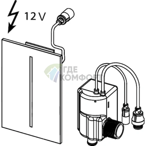 Кнопка смыва для писсуара TECE filo urinal, хром 9242054 - фото 3