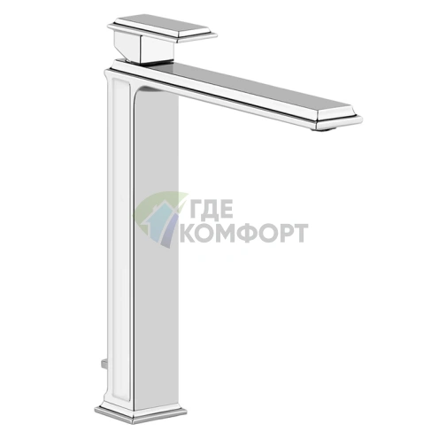 Смеситель для раковины Gessi Eleganza высокий с донным клапаном, хром (46003#031) - фото 1