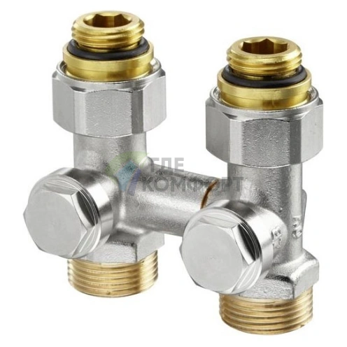 Узел нижнего подключения Oventrop Multiflex V ZB 1/2 AGx3/4 AG 1016291 прямой - фото 1
