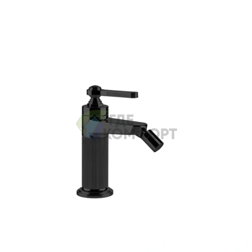 Смеситель для биде GESSI VENTI20 однорычажный, с донным клапаном, матовый черный (65007#299) - фото 1