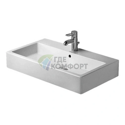 Раковина Duravit Vero для мебели без перелива, 700x470 мм, белая (454700044) - фото 1