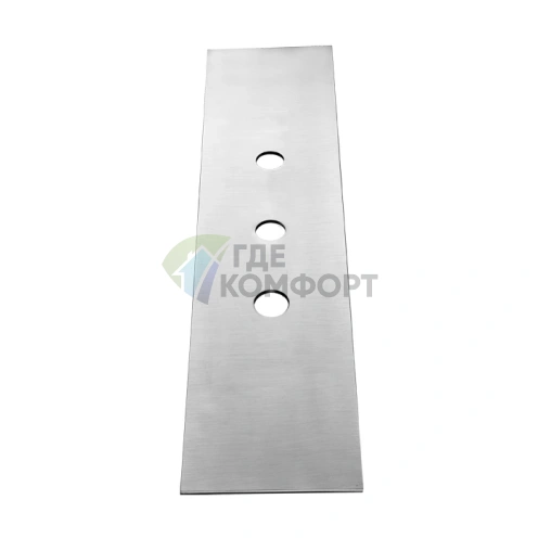 Пластина GESSI для монтажного бокса на 3 отверстия из нержавеющей стали, цвет steel brushed (54593#239) - фото 1