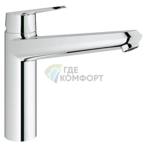 Смеситель Grohe Eurodisc Cosmopolitan 33312002 для кухни: однорычажный с керамическим картриджем - фото 1