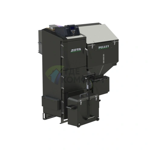Твердотопливный котел Zota Pellet Black 65 - фото 1