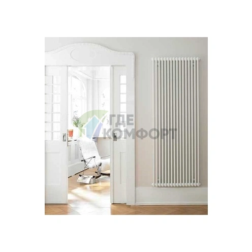Трубчатый стальной радиатор Zehnder Charleston Z-2180/10 секций с боковым подключением 3/4 - фото 6