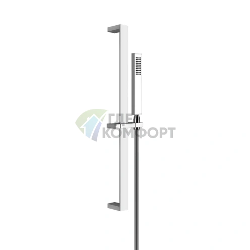 Душевая стойка Gessi Rettangolo с ручным душем в хромированном исполнении (20145#031) - фото 1