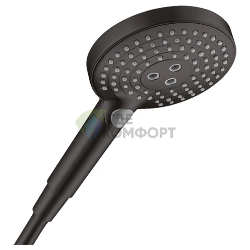 Ручной душ HG Raindance Select S 120 — 3 режима (Rain, RainAir, Whirl), черный мат. (26530670) - фото 1