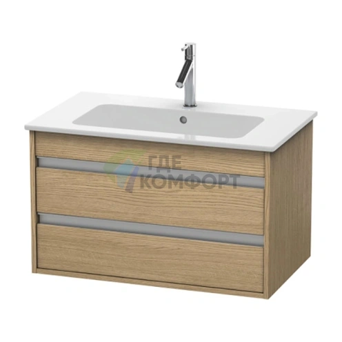 База под раковину Duravit Ketho для ME by Starck с двумя выдвижными ящиками, 480x800x475 мм, цвет «Европейский дуб» (KT642905252) - фото 1