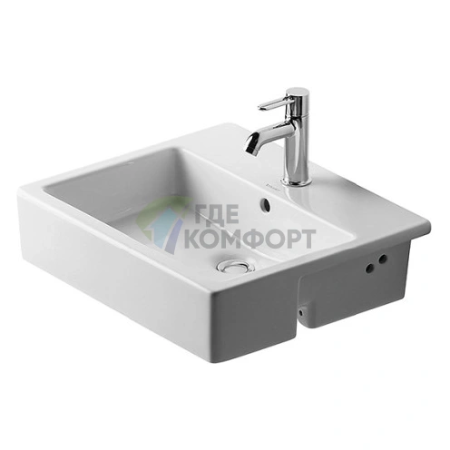 Раковина Duravit Vero для встраивания в столешницу 550x470, белая (314550030) - фото 1