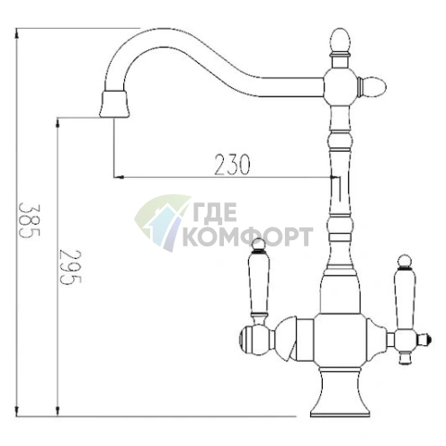 Смеситель Zorg Clean Water ZR 336 YF-22 BR с фильтром для воды: стиль и чистота для вашей кухни - фото 2