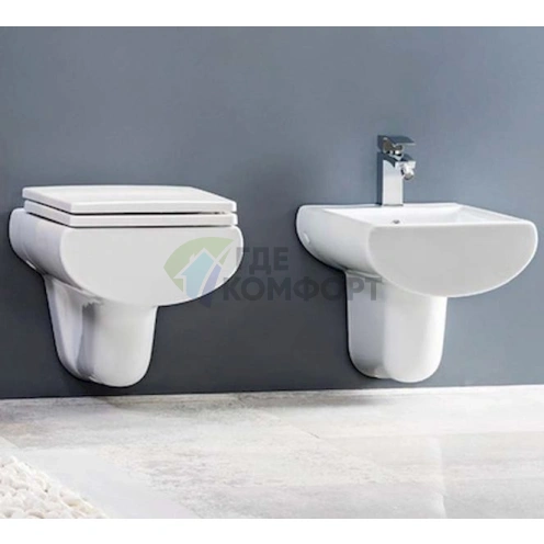 Современный подвесной унитаз Creavit Slim SM321: компактность и стиль - фото 5