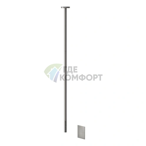 Электронный потолочный смеситель GESSI 316 TRAME для раковины, цвет Steel Brushed (54324#239) - фото 1
