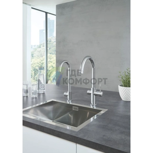 Смеситель Grohe Red II Duo для кухни с мгновенной подачей горячей воды - фото 3