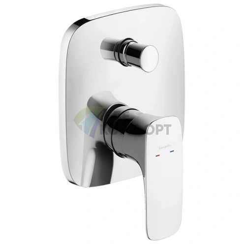 Смеситель для ванны Hansgrohe PuraVida встраиваемый с переключателем, хром (154450 00) - фото 1