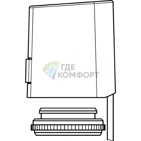 Термоэлектрический сервопривод 230V, закрытый Aktor T 2P Oventrop - фото 2