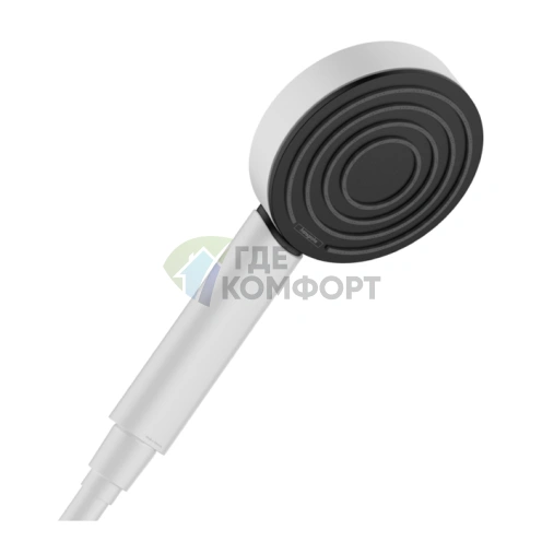 Ручной душ Hansgrohe Pulsify EcoSmart: белый матовый/графит (24121700) - фото 1