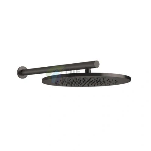 Душевая головка GESSI 316 со шарнирным креплением, 350 мм (цвет Brushed Black Metal PVD) (54148#707) - фото 1