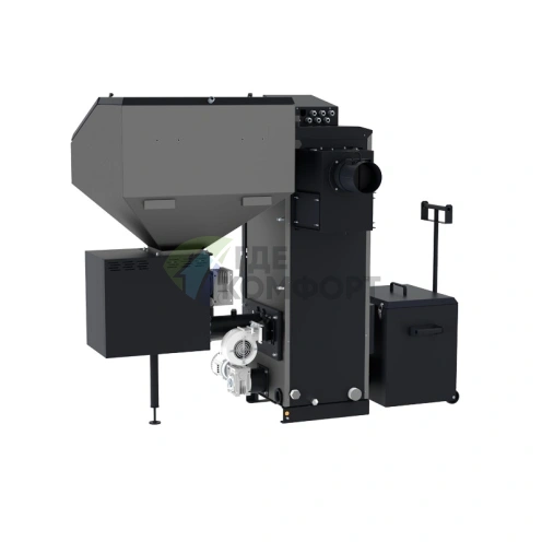 Твердотопливный автоматический котел Zota Stahanov Black-85 - фото 3