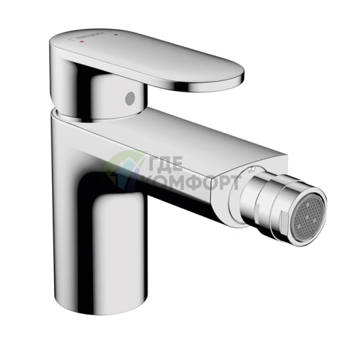 Смеситель для биде Hansgrohe Vernis Blend на 1 отверстие с донным клапаном, хром (71210000) - фото 1
