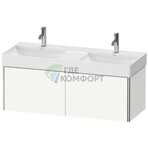 Тумба подвесная Duravit XSquare White High Gloss с двумя выдвижными ящиками (XS406402222) - фото 1