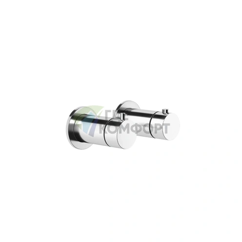 Термостат для душа Gessi Ingranaggio встраиваемый с двумя выходами, цвет Finox Brushed Nickel (63333#149) - фото 1