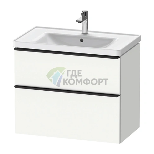 Подвесная тумба Duravit D-Neo с 2 ящиками, 784x452x625 мм, белый матовый, для раковины (DE435501818) - фото 1