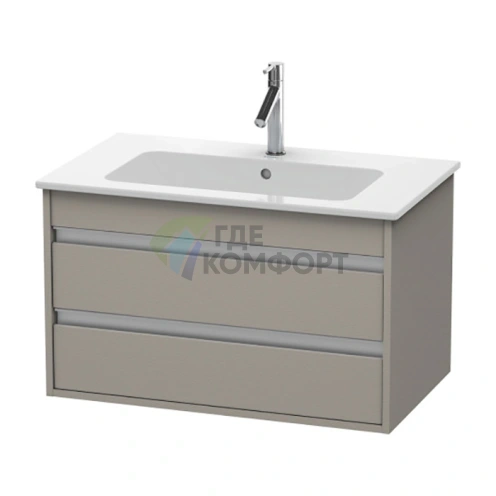 База под раковину Duravit Ketho для ME by Starck с 2 выдвижными ящиками, 480x800x475 мм, цвет Terra (KT642901414) - фото 1