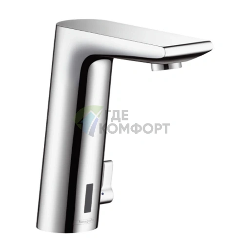 Электронный смеситель для раковины Hansgrohe Metris S: Бесконтактная подача воды с точной регулировкой температуры (31100000) - фото 1