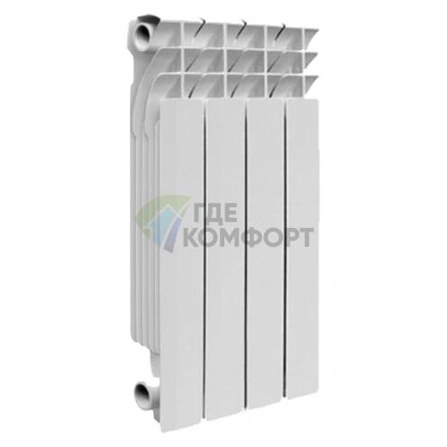 Радиатор биметаллический Smart Installations 500004 BiEasy One 500 4 секции - фото 1